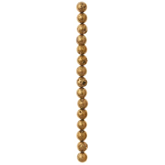 12 Pack: 10mm Gold Plated Druzy Agate by Bead Landing™